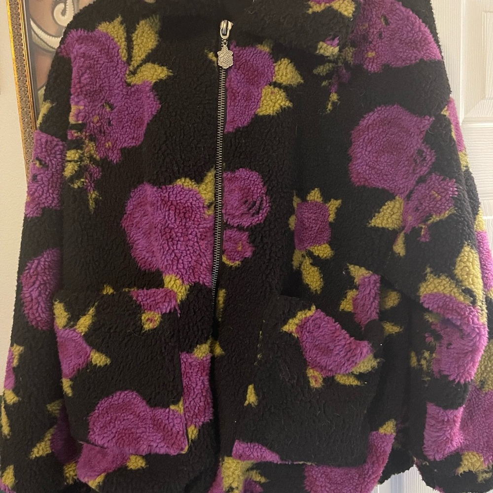 Killstar Black and Purple Teddy Jacket